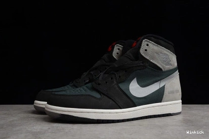 DB2889-001 GREY RETRO 1 HIGH ELEMENT GORE-TEX JORDAN PARTICLE BLACK 0924